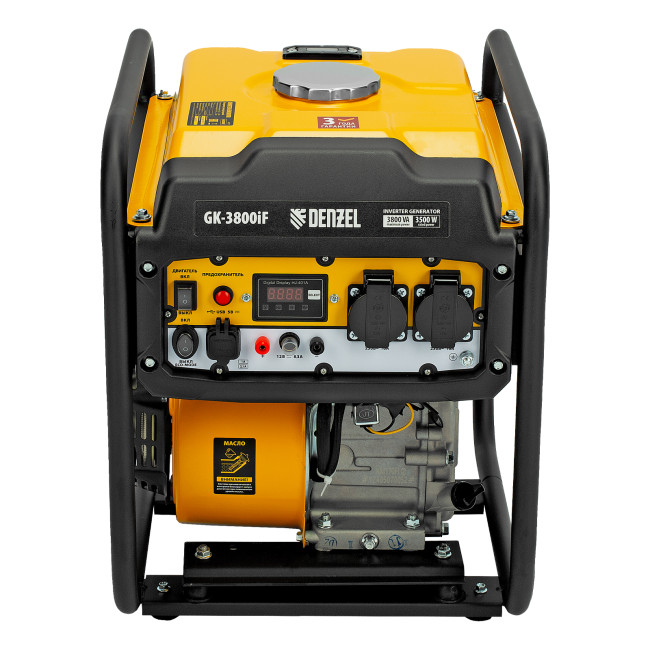 Генератор инверторный GK-3800iF, 3,8 кВт, 230 В, ручной старт DENZEL в Красноярске