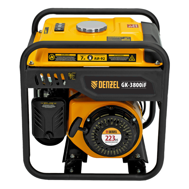 Генератор инверторный GK-3800iF, 3,8 кВт, 230 В, ручной старт DENZEL в Красноярске