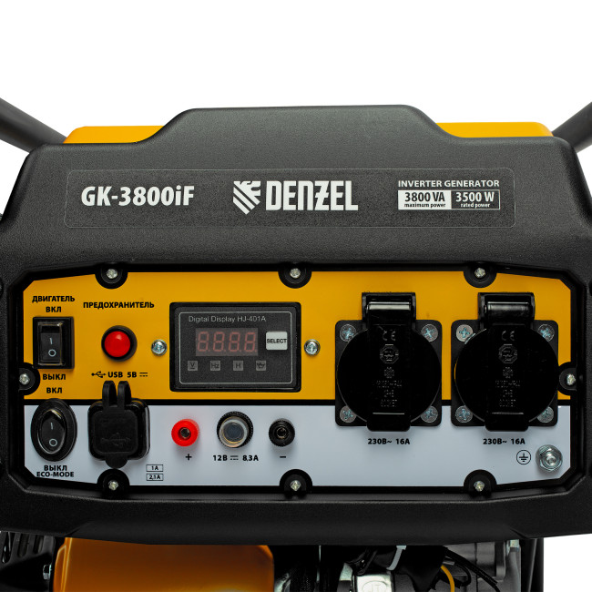 Генератор инверторный GK-3800iF, 3,8 кВт, 230 В, ручной старт DENZEL в Красноярске