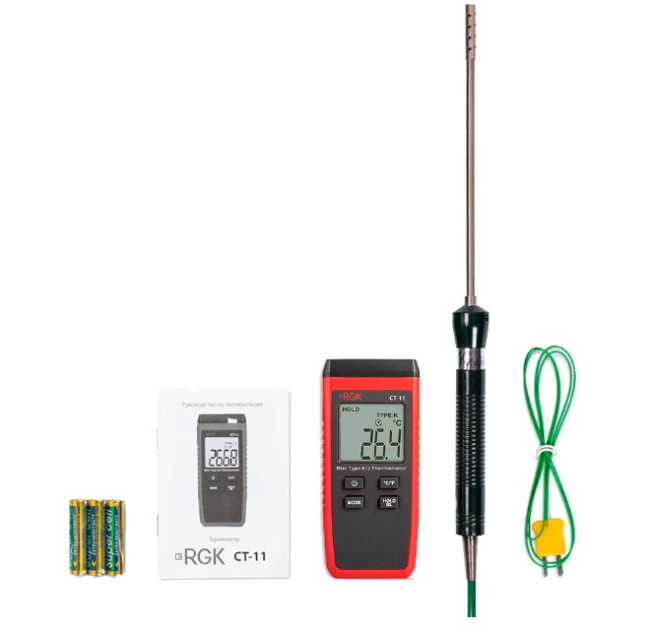 Термометр RGK CT-11 с зондом температуры воздуха TR-10A в Красноярске