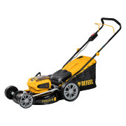 Газонокосилка аккумуляторная бесщеточная RLM450-36, Li-ion, 36 В, 4 Ач, 450 мм, травосборник 40 л Denzel Газонокосилка аккумуляторная бесщеточная RLM450-36, Li-ion, 36 В, 4 Ач, 450 мм, травосборник 40 л Denzel