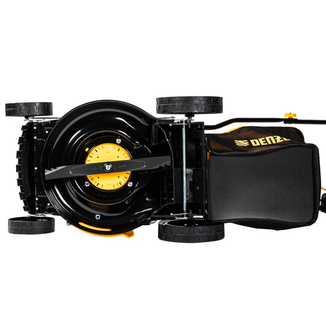 Газонокосилка аккумуляторная бесщеточная RLM450-36, Li-ion, 36 В, 4 Ач, 450 мм, травосборник 40 л Denzel в Красноярске Газонокосилка аккумуляторная бесщеточная RLM450-36, Li-ion, 36 В, 4 Ач, 450 мм, травосборник 40 л Denzel в Красноярске