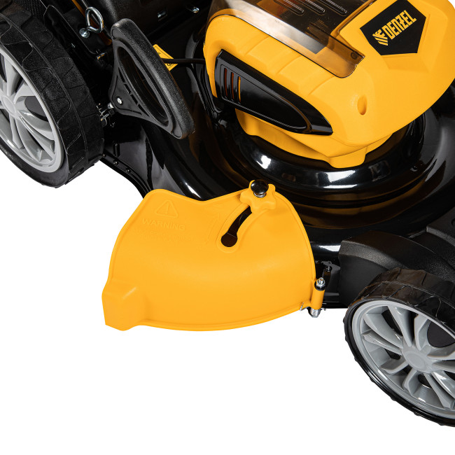 Газонокосилка аккумуляторная бесщеточная RLM450-36, Li-ion, 36 В, 4 Ач, 450 мм, травосборник 40 л Denzel в Красноярске Газонокосилка аккумуляторная бесщеточная RLM450-36, Li-ion, 36 В, 4 Ач, 450 мм, травосборник 40 л Denzel в Красноярске