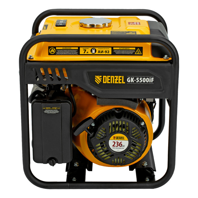 Генератор инверторный GK-5500iF, 5,5 кВт, 230 В, ручной старт DENZEL в Красноярске