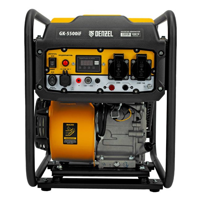 Генератор инверторный GK-5500iF, 5,5 кВт, 230 В, ручной старт DENZEL в Красноярске