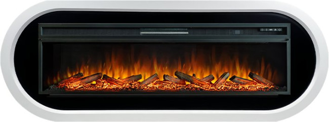 Каминокомплект Ellipse - Белый с черным с очагом Vision 60 LOG LED в Красноярске