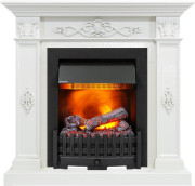 Каминокомплект Derby - Белый дуб с очагом Danville Black FB2 Каминокомплект Derby - Белый дуб с очагом Danville Black FB2