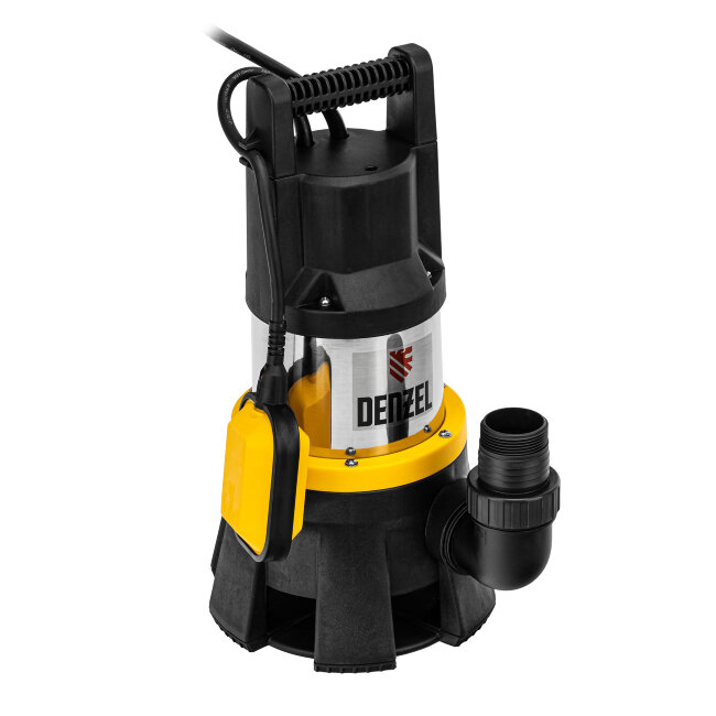 Дренажный насос DP1400X, 1400 Вт, подъем 11 м, 25000 л/ч Denzel в Красноярске