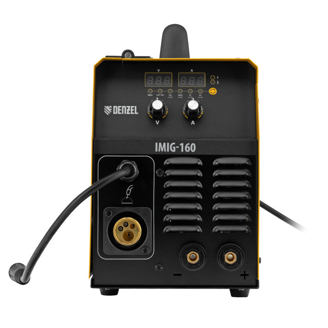 Аппарат инвертор. полуавтомат. cварки IMIG-160 Synergy, 160 А, ПВ 60%, катушка 5 кг Denzel в Красноярске