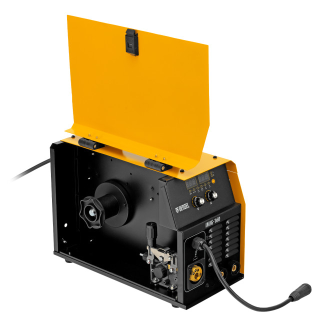 Аппарат инвертор. полуавтомат. cварки IMIG-160 Synergy, 160 А, ПВ 60%, катушка 5 кг Denzel в Красноярске