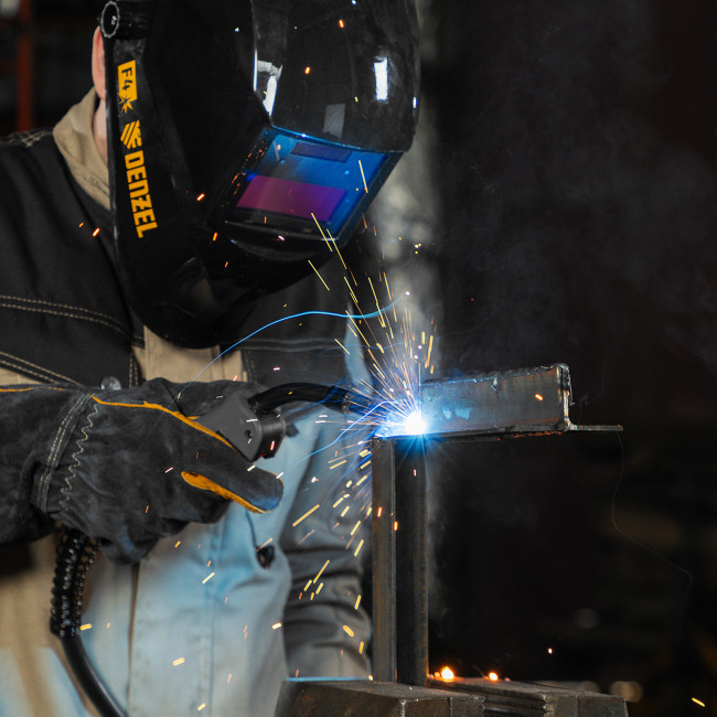 Аппарат инвертор. полуавтомат. cварки IMIG-160 Synergy, 160 А, ПВ 60%, катушка 5 кг Denzel в Красноярске