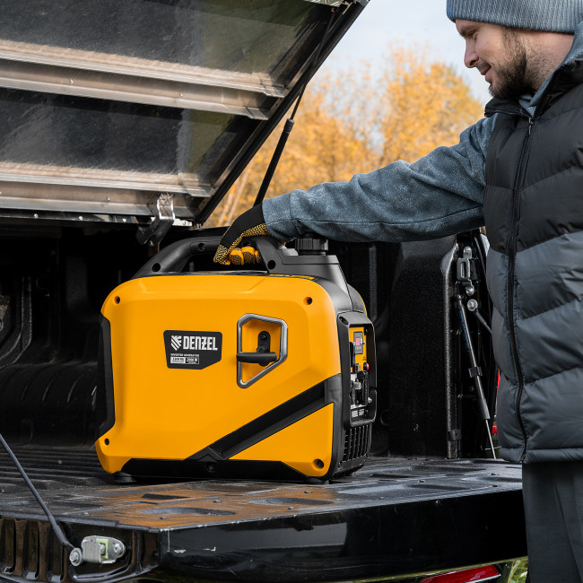 Генератор инверторный GS-2200iS, 2,2 кВт, 230 В, закрытый корпус, ручной старт DENZEL в Красноярске