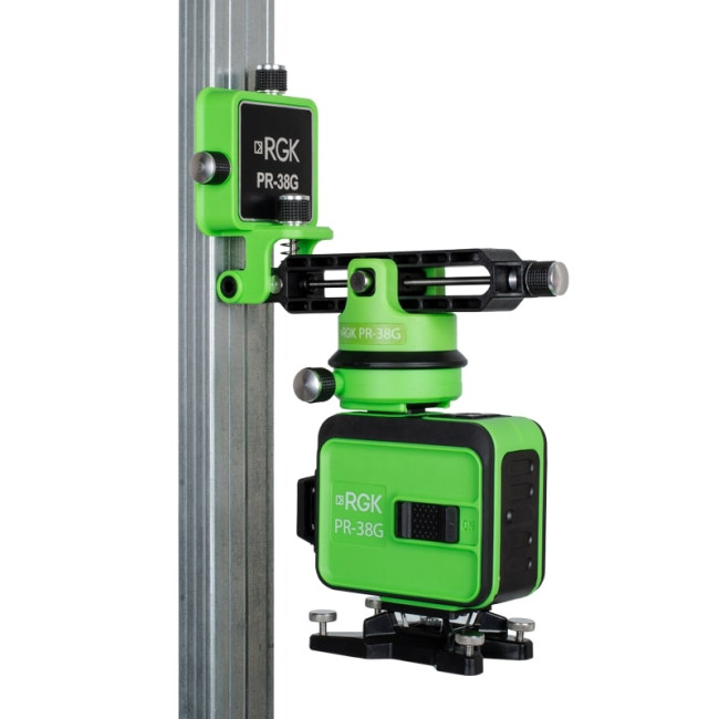 Комплект: лазерный уровень RGK PR-38G + штанга-упор RGK CG-2 в Красноярске