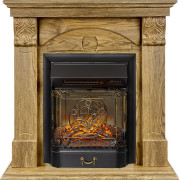 Каминокомплект Dublin (деревянный) RUSTIC (Разборный) - Дуб натуральный с очагом Majestic FX M Black RC Каминокомплект Dublin (деревянный) RUSTIC (Разборный) - Дуб натуральный с очагом Majestic FX M Black RC