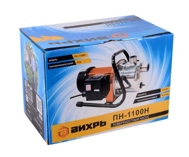 Поверхностный насос ВИХРЬ ПН-1100Н в Красноярске