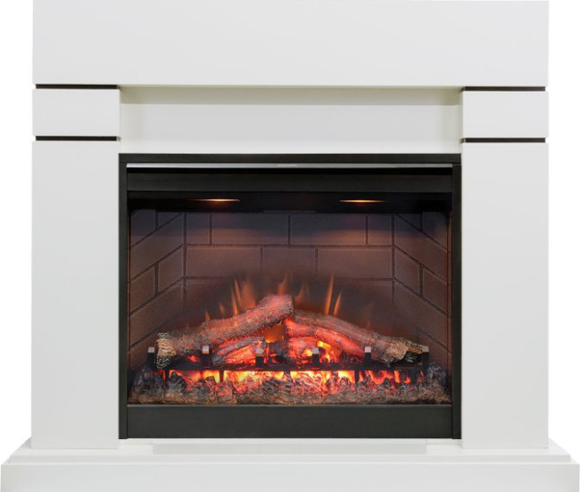 Каминокомплект Lindos - Белый (Высота 985мм) с очагом Symphony 26'' DF2608-INT в Красноярске