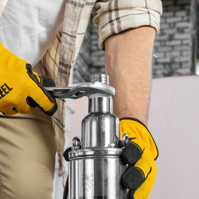 Скважинный насос DWS-4-150, винтовой, диаметр 4", 1300 Вт, 2000 л/ч, напор 150 м Denzel в Красноярске