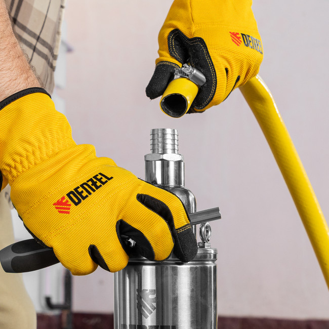 Скважинный насос DWS-4-150, винтовой, диаметр 4", 1300 Вт, 2000 л/ч, напор 150 м Denzel в Красноярске