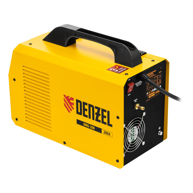 Аппарат инвертор. полуавтомат. cварки IMIG-200, 200 А, ПВ 60%, катушка 5 кг Denzel в Красноярске