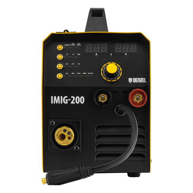 Аппарат инвертор. полуавтомат. cварки IMIG-200, 200 А, ПВ 60%, катушка 5 кг Denzel в Красноярске