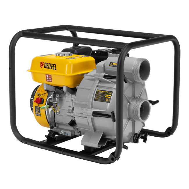 Мотопомпа бензиновая для грязной воды PX-80D7, 7 л.с., 3", 1300 л/мин, глуб 8 м,напор 30 м Denzel в Красноярске