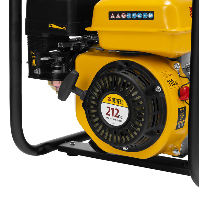 Мотопомпа бензиновая для грязной воды PX-80D7, 7 л.с., 3", 1300 л/мин, глуб 8 м,напор 30 м Denzel в Красноярске