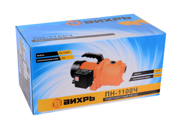 Поверхностный насос ВИХРЬ ПН-1100Ч в Красноярске