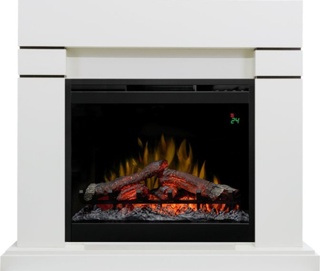 Каминокомплект Lindos - Белый (Высота 985мм) с очагом Symphony 26'' DF2624L-INT в Красноярске