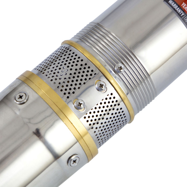 Скважинный насос DWC-4-140, центробежный, диаметр 4", 2000 Вт, 6000 л/ч, напор 140 м Denzel в Красноярске