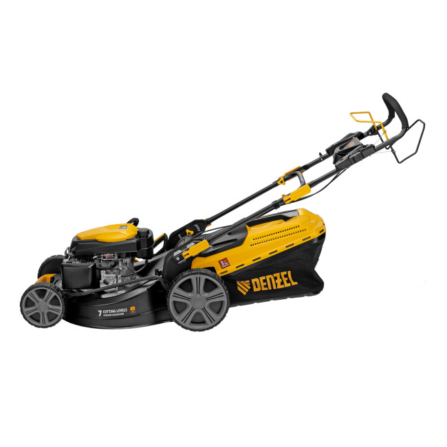 Газонокосилка бензиновая GLD-520SP, 196 куб.см, ширина 52 см, привод, 7 уровней,травосборник 60 л Denzel в Красноярске Газонокосилка бензиновая GLD-520SP, 196 куб.см, ширина 52 см, привод, 7 уровней,травосборник 60 л Denzel в Красноярске