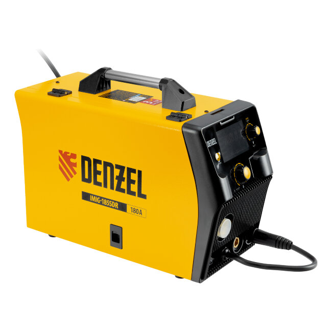 Аппарат инвертор. полуавтомат. cварки IMIG-185SDR, 180 А, ПВ 60%, катушка 5 кг Denzel в Красноярске