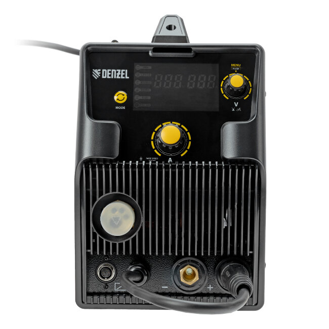 Аппарат инвертор. полуавтомат. cварки IMIG-185SDR, 180 А, ПВ 60%, катушка 5 кг Denzel в Красноярске