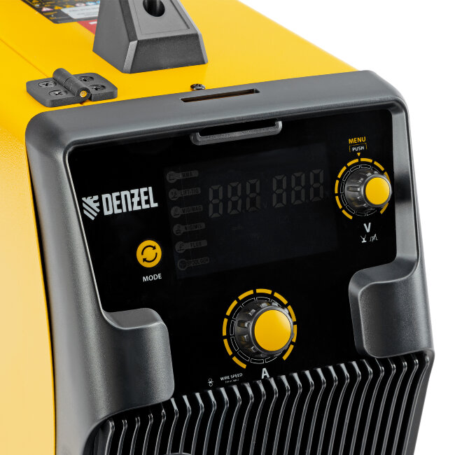 Аппарат инвертор. полуавтомат. cварки IMIG-185SDR, 180 А, ПВ 60%, катушка 5 кг Denzel в Красноярске