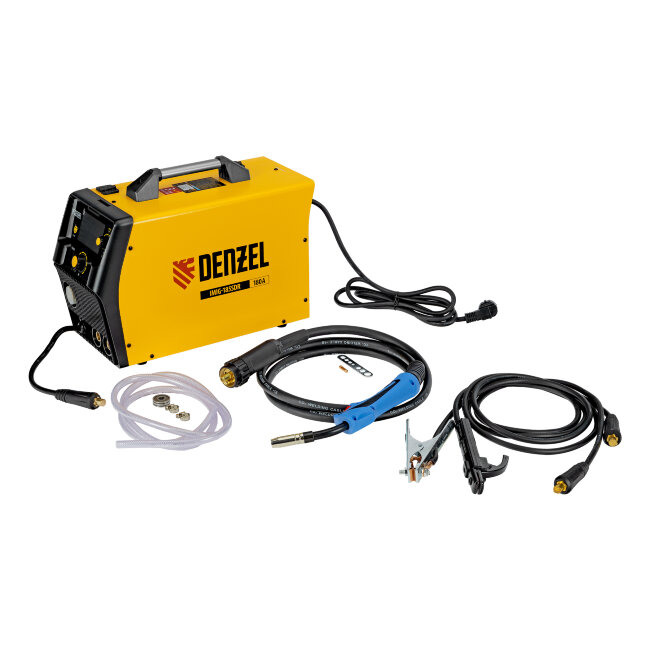 Аппарат инвертор. полуавтомат. cварки IMIG-185SDR, 180 А, ПВ 60%, катушка 5 кг Denzel в Красноярске