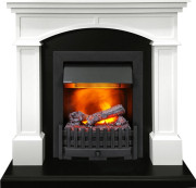 Каминокомплект Langford - Белый с черным с очагом Danville Black FB2