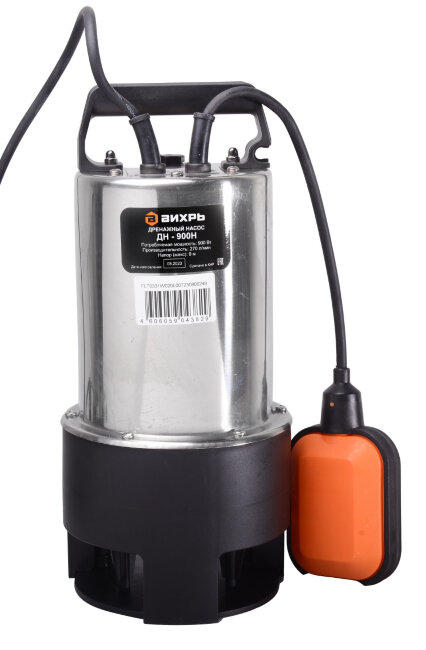 Дренажный насос Вихрь ДН-900H в Красноярске Дренажный насос Вихрь ДН-900H в Красноярске