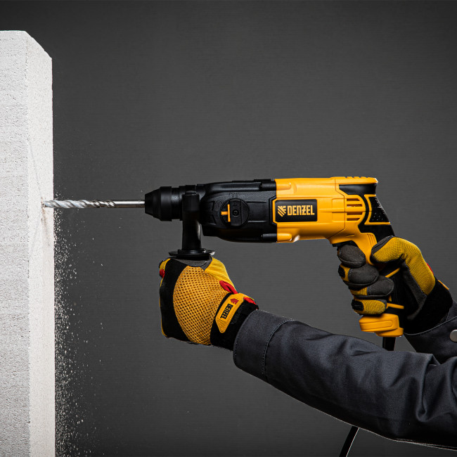 Перфоратор электрический RH-650-18, SDS-plus, 650 Вт, 2.0 Дж, 3 плюс 1 режим Denzel в Красноярске