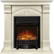 Каминокомплект Dublin (деревянный) RUSTIC (Разборный) - Слоновая кость с очагом Fobos FX M Black RC Каминокомплект Dublin (деревянный) RUSTIC (Разборный) - Слоновая кость с очагом Fobos FX M Black RC