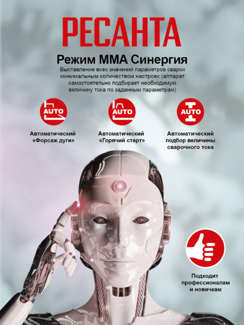 Сварочный аппарат инверторный РЕСАНТА САИ-250T LUX в Красноярске