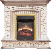 Каминокомплект Preston - Белый/Слоновая кость с патиной с очагом Majestic FX M Brass Каминокомплект Preston - Белый/Слоновая кость с патиной с очагом Majestic FX M Brass