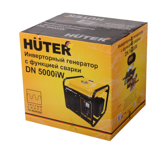 Электрогенератор инверторный DN 5000iW, с функцией сварки Huter в Красноярске