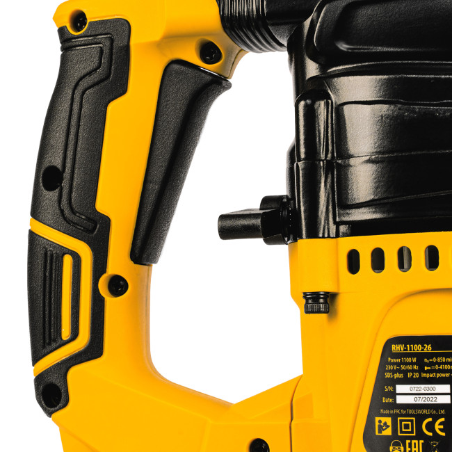 Перфоратор электрический RHV-1100-26, SDS-plus, 1100 Вт, 4 Дж, 3 режима Denzel в Красноярске