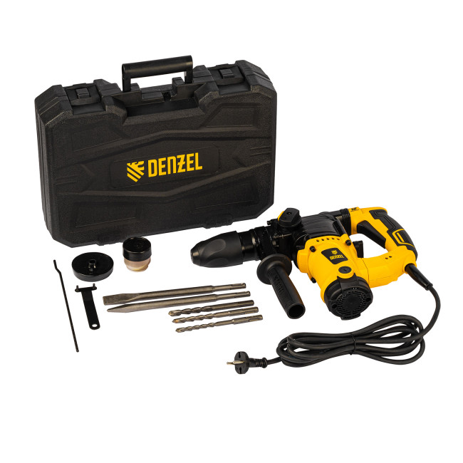 Перфоратор электрический RHV-1100-26, SDS-plus, 1100 Вт, 4 Дж, 3 режима Denzel в Красноярске