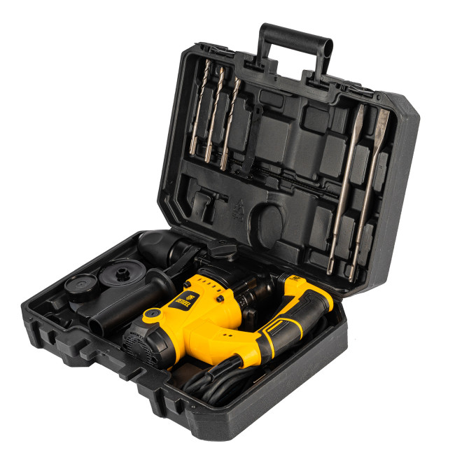 Перфоратор электрический RHV-1100-26, SDS-plus, 1100 Вт, 4 Дж, 3 режима Denzel в Красноярске