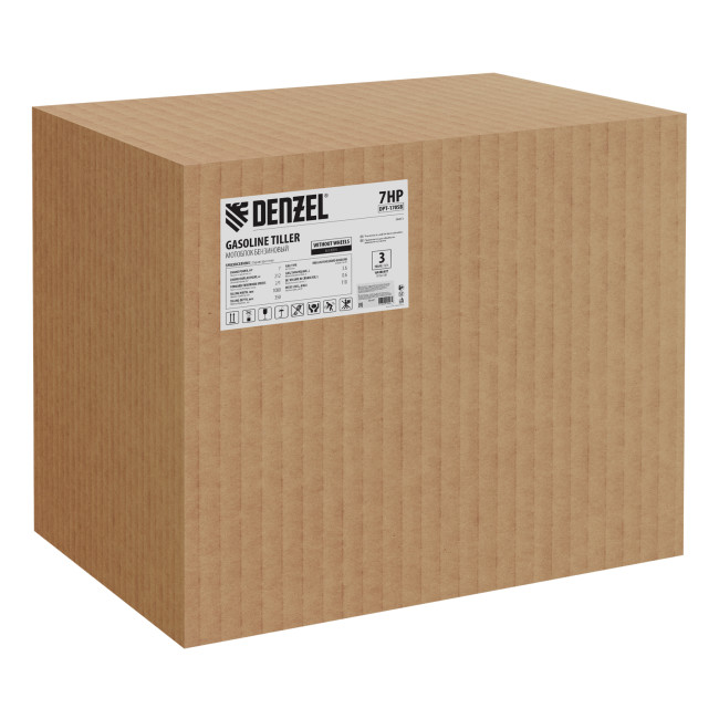 Мотоблок DPT-170SB, 7 л.с., ремен.сцеп, фрез 3х4, ШОМ, без колес, передачи 2В/1Н Denzel в Красноярске Мотоблок DPT-170SB, 7 л.с., ремен.сцеп, фрез 3х4, ШОМ, без колес, передачи 2В/1Н Denzel в Красноярске