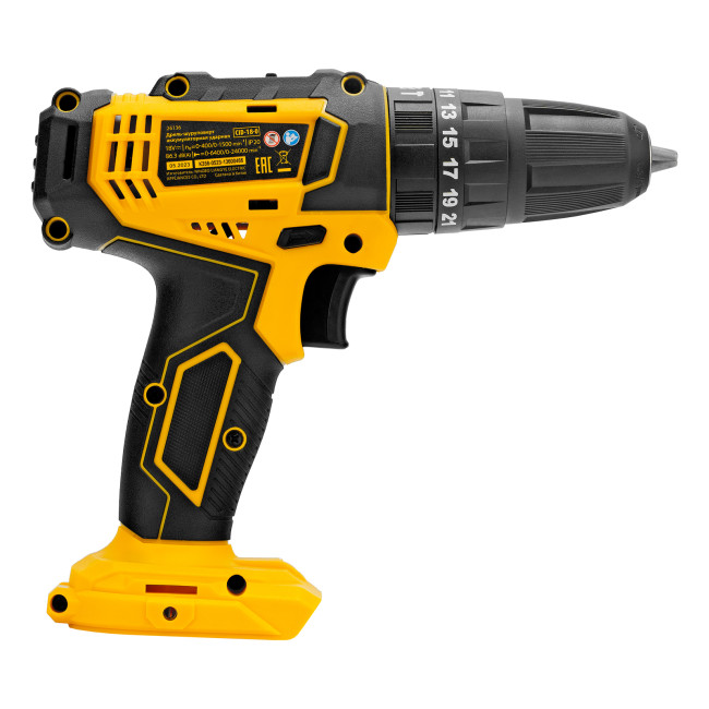 Дрель-шуруповерт аккумуляторная ударная CID-18-0, Li-Ion, 18 В Denzel в Красноярске