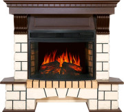 Каминокомплект Pierre Luxe угловой - Белый / Темный дуб с очагом Dioramic 25 LED FX Каминокомплект Pierre Luxe угловой - Белый / Темный дуб с очагом Dioramic 25 LED FX