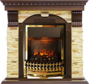 Каминокомплект Dublin угловой - Темный дуб / Сланец с очагом Atherton Каминокомплект Dublin угловой - Темный дуб / Сланец с очагом Atherton