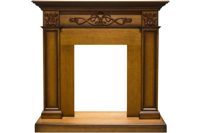 Каминокомплект Verona - Дуб антик с очагом Danville Chrome FB2 в Красноярске Каминокомплект Verona - Дуб антик с очагом Danville Chrome FB2 в Красноярске