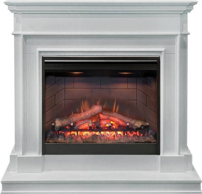 Каминокомплект Newport - Белый с очагом Symphony 26'' DF2608-INT в Красноярске